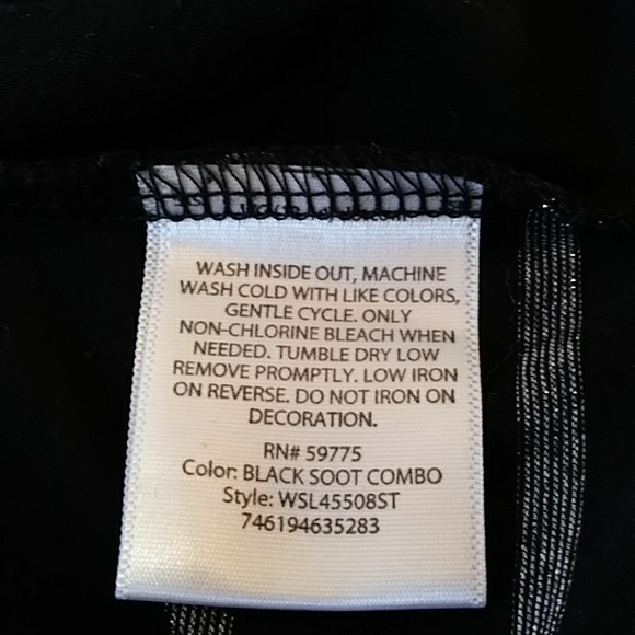 Metallic Bling Black Silver Cardigan with Front Insert Tank Top Large - Picture 3 of 13